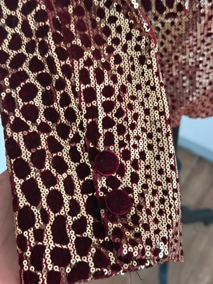 Veste à sequin léopard - School Rag - Taille 36/38 - photo numéro 5