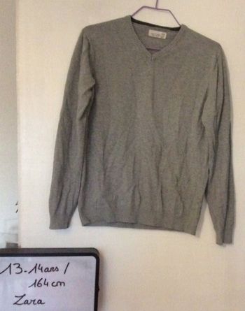 Pull Zara gris clair