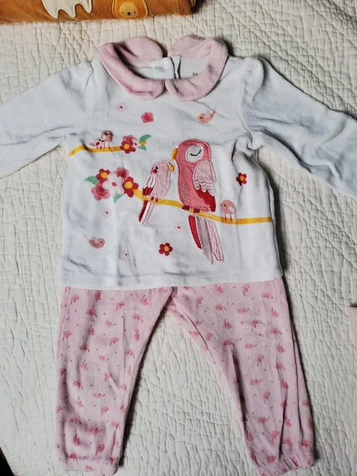 Lot pyjama 18 mois - Velours - photo numéro 4