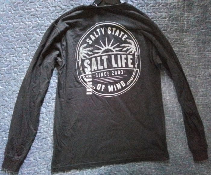 T-shirt manches longues marque salt life (USA) coton taille M - photo numéro 3