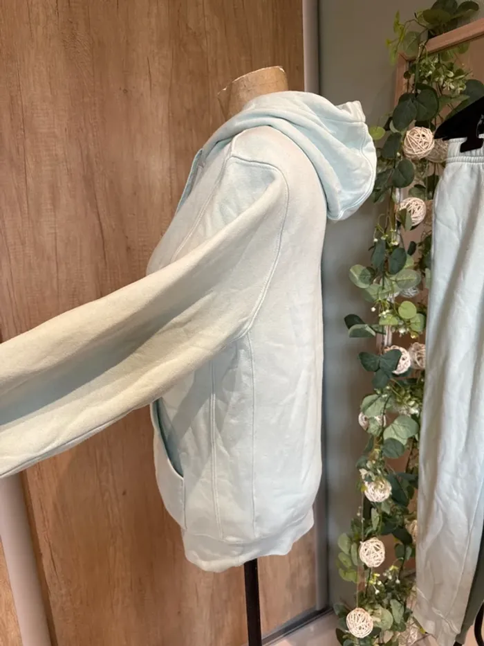 Très beau jogging à capuche femme vert pastel - photo numéro 7