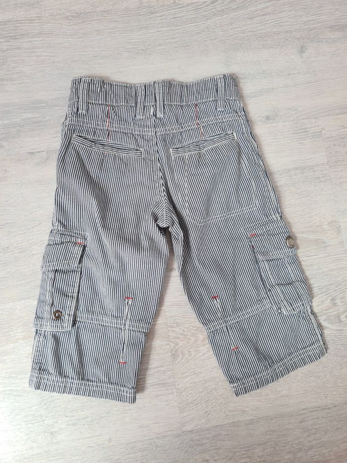 Bermuda rayé marine et blanc orchestra 5 ans - photo numéro 3