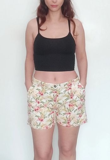 Short motif tropical vacances Camaïeu taille 42