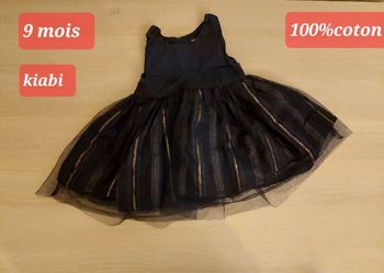 Robe bleue marine 9 mois