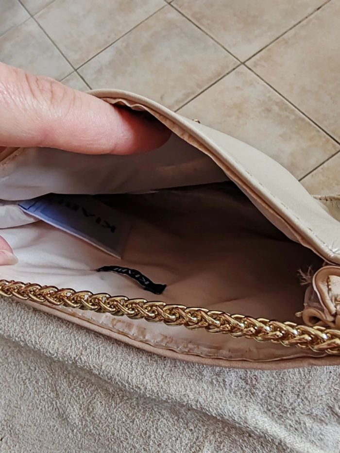Sac pochette beige - photo numéro 5