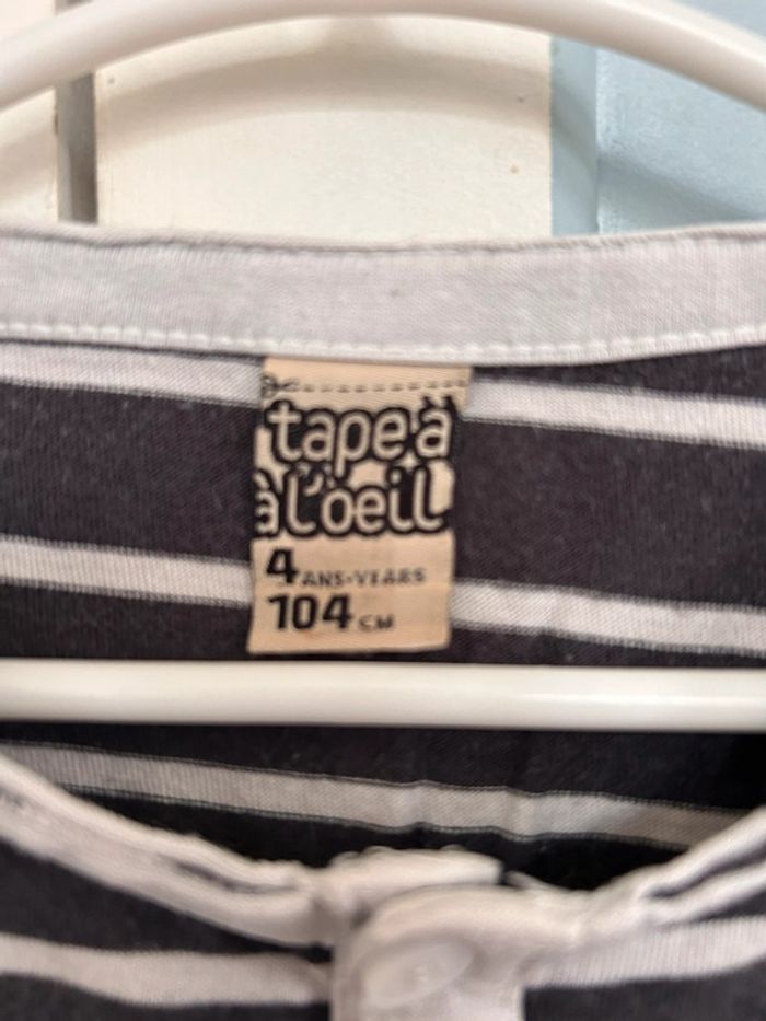 Tee shirt manches longues tape à l’œil , 4 ans - photo numéro 2