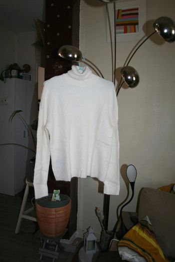 🌸👍Pour cet hiver 👍#Pull - over #laine #blanc #alpaga #maille Taille 44 Tendance 2023 "#Mango" 🌸