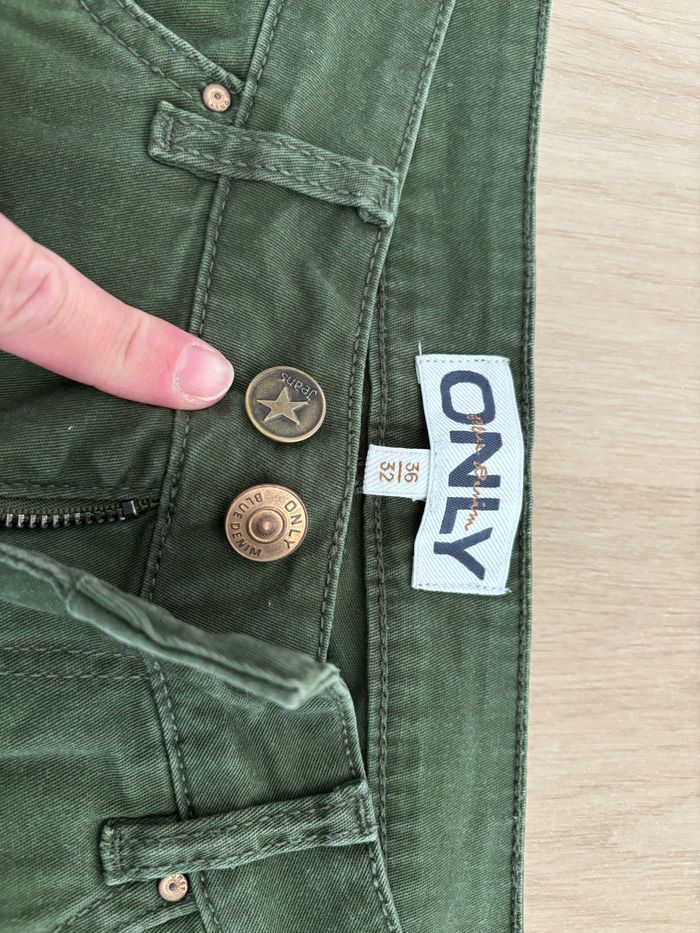 Pantalon cargot only kaki - photo numéro 3