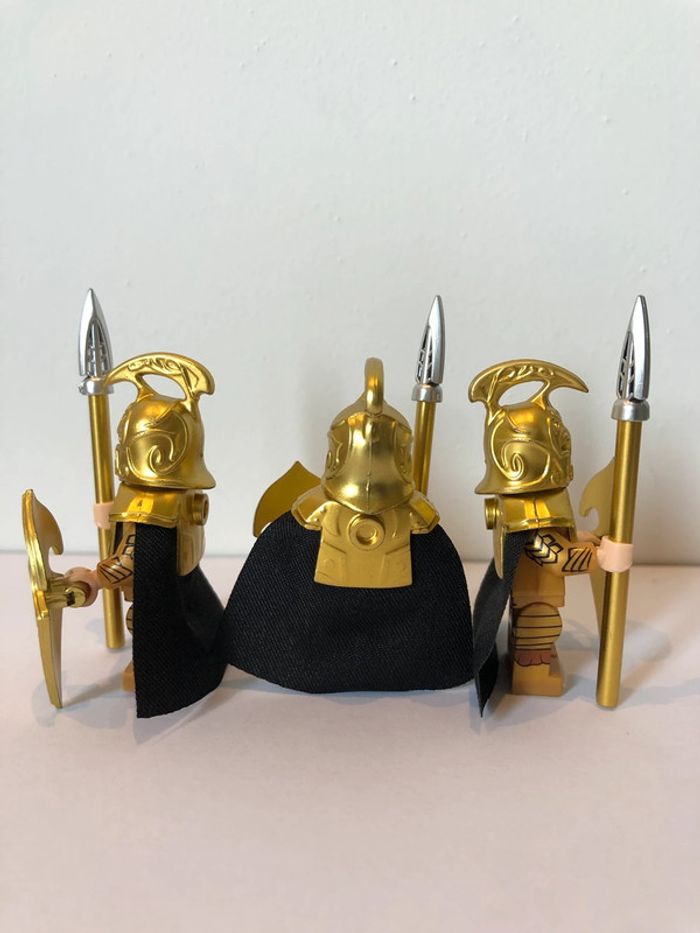 Figurine type lego 4elfes lanciers. le seigneur des anneaux - photo numéro 3