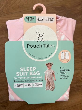 (New) sleep suit bag 2-12m 1.0 tog