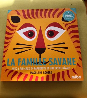 La famille sauvage avec ses 5 animaux en papertoys