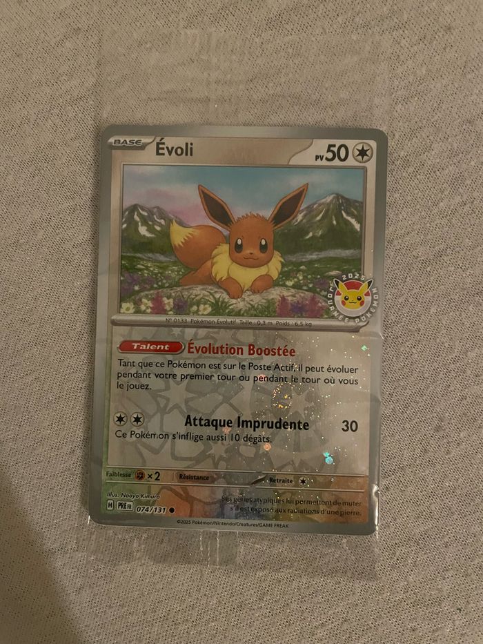 Carte Pokémon Promo Evoli Pokemon Day 2025 - photo numéro 3