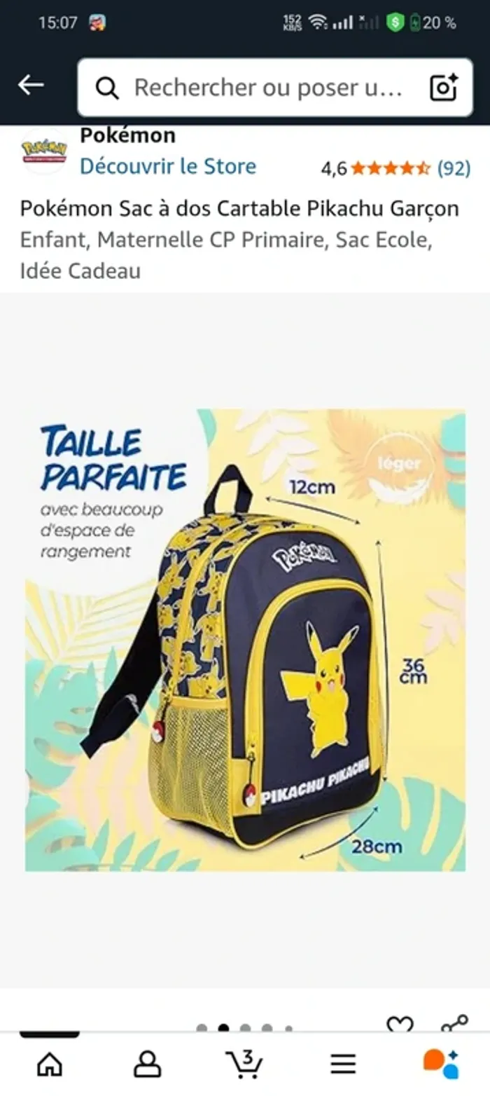 Sac à dos Pikachu - photo numéro 17