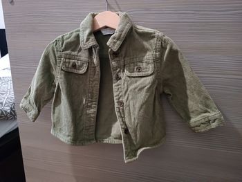 Veste velours côtelé kaki