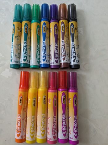 Lot de 13 feutres BIC kids Decoralo