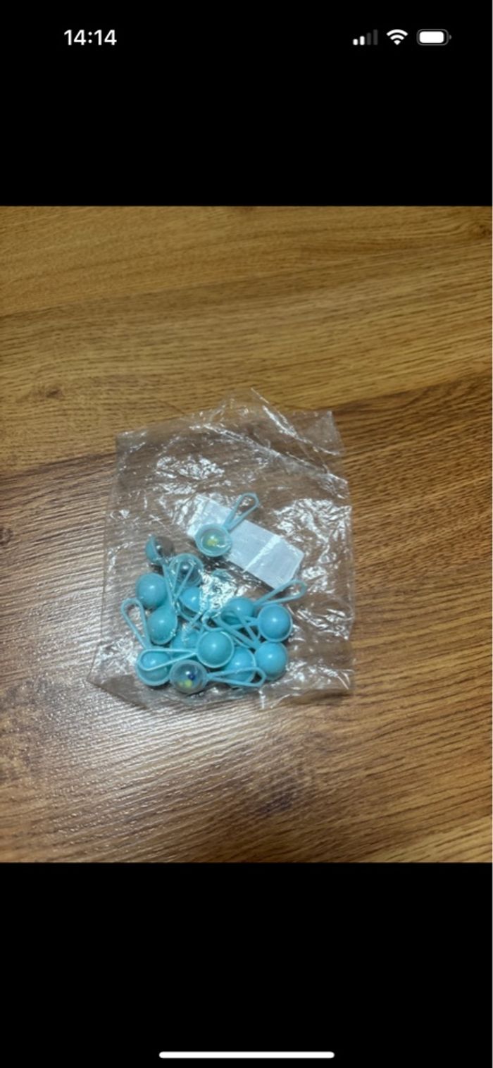 Lot de 15 mini hochets décoration création neuf - photo numéro 2