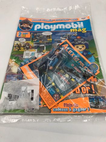 Magazine Playmobil Mag +figurine Alex le policier neuf
