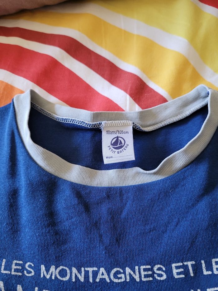 t-shirt Mlongue petit bateau 10ans (2e) - photo numéro 3