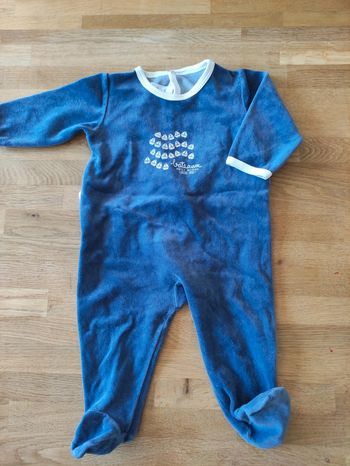 Pyjama Petit Bateau 6 mois en velours