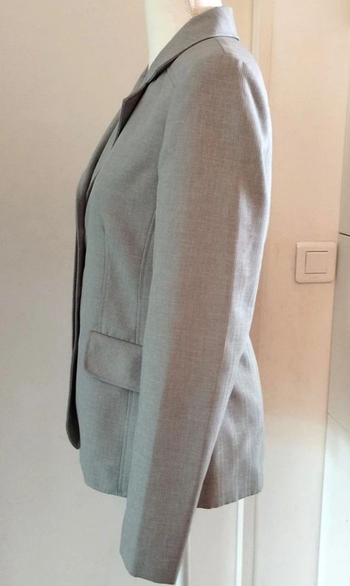 Tailleur jupe gris Etam 40 - photo numéro 4