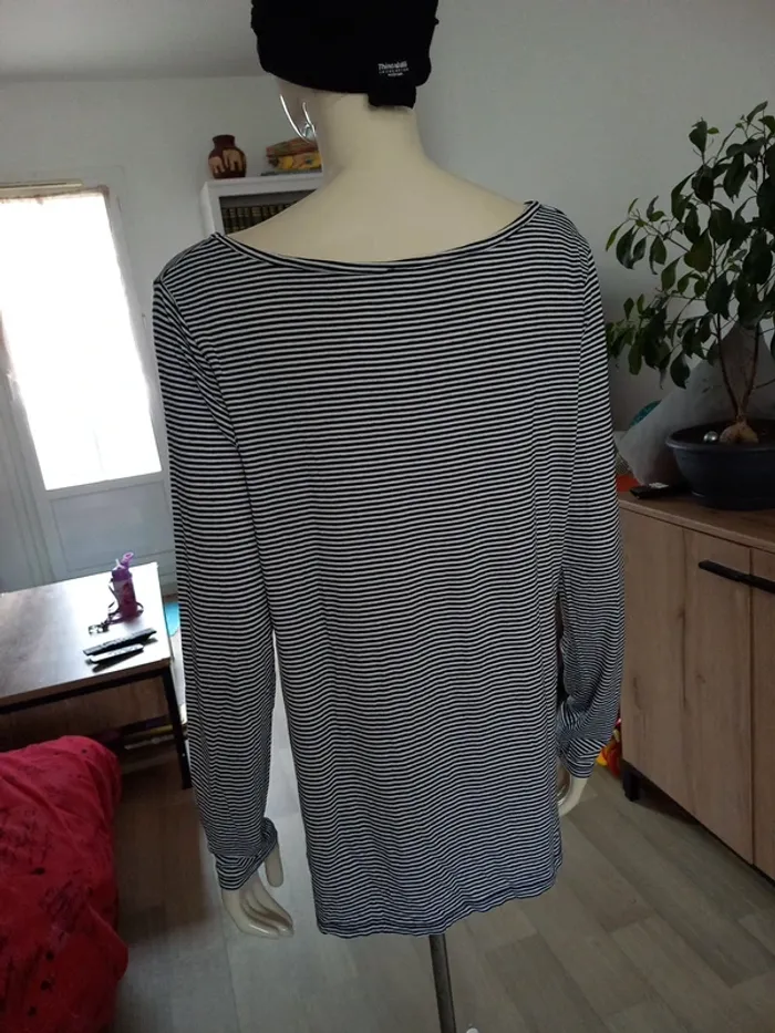 Haut rayé femme T46/48 - photo numéro 5