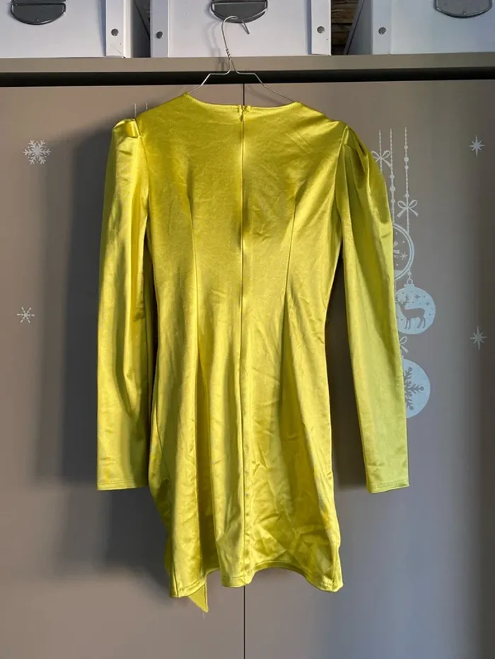 Robe de soirée jaune - Taille S - photo numéro 4