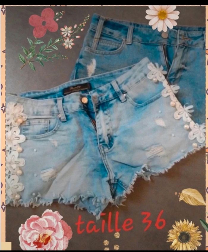 Lot shorts taille 36