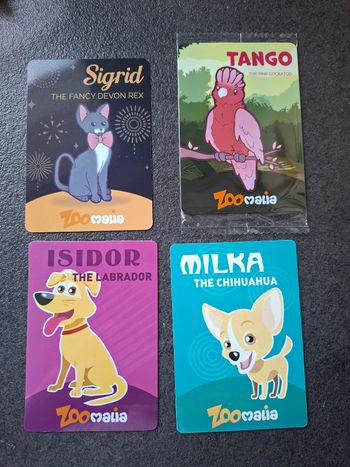 Magnets animaux,  zoomalia,  lot de 4