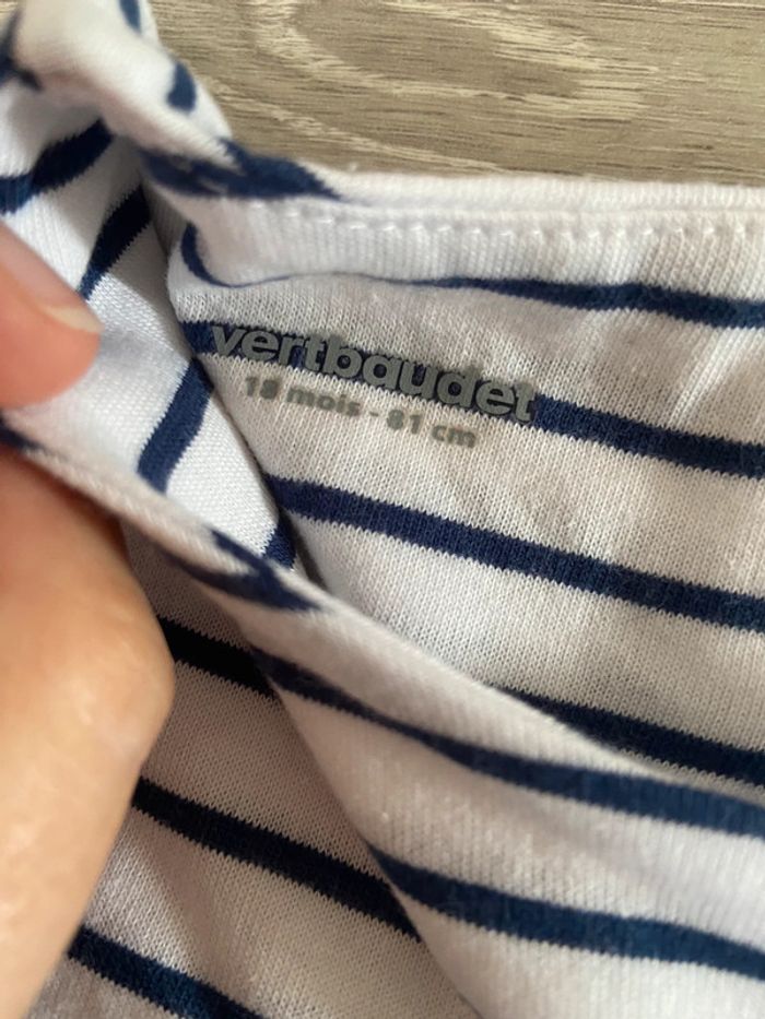 Lot 2 robes manches courtes vertbaudet 18 mois neuf etiquette - photo numéro 2