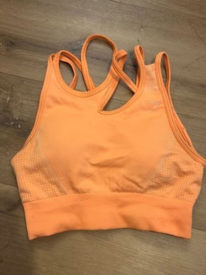 Brassière de sport orange Gymshark - photo numéro 7