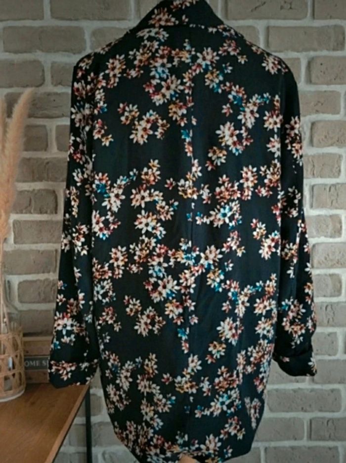Veste blazer Pimkie noir imprimé fleuri - photo numéro 6