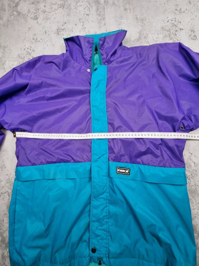 K-Way violet bleu Taille M - photo numéro 9