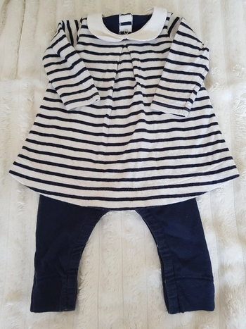 Ensemble fille 6 mois 67 cm petit bateau