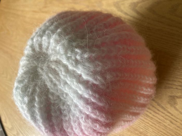 Bonnet chaud en maille taille 5/8 ans - photo numéro 3