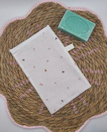 Gant de toilette adulte fait main