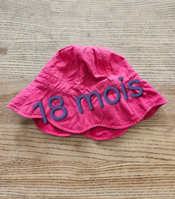 Chapeau fille plage/soleil 18 mois