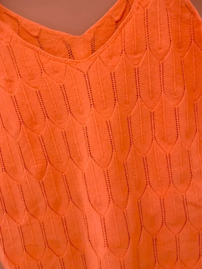 Débardeur ajouré orange – Shein – Taille 36 - photo numéro 2