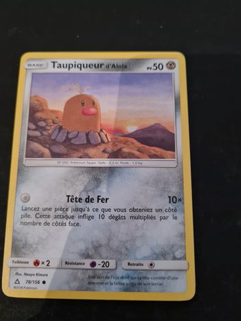 Carte pokémon Taupiqueur 78/156