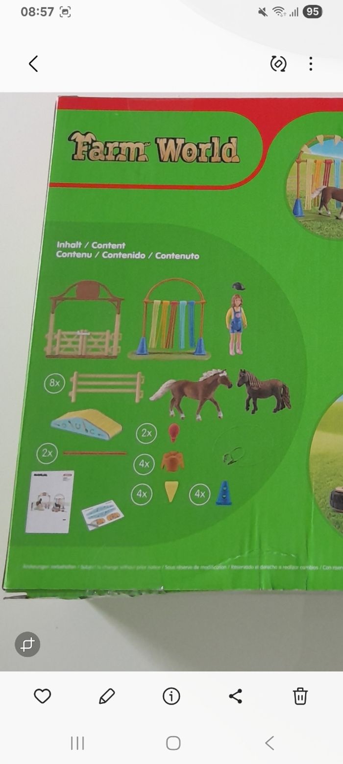 Coffret shleich Entraînement d'agilité pour poney Neuf - photo numéro 3