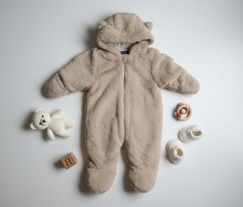 NEUF Kiabi Combi-Pilote fourrure beige 3 mois - Idéal Hiver !