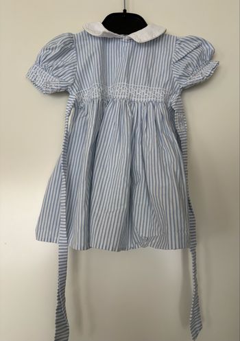 Robe bleue tartine et chocolat 3 mois 