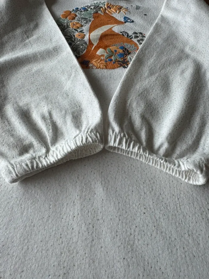 Chemise de nuit à ML avec pantalon coton léger thème renard 🦊 - Taille 4 Ans - photo numéro 11