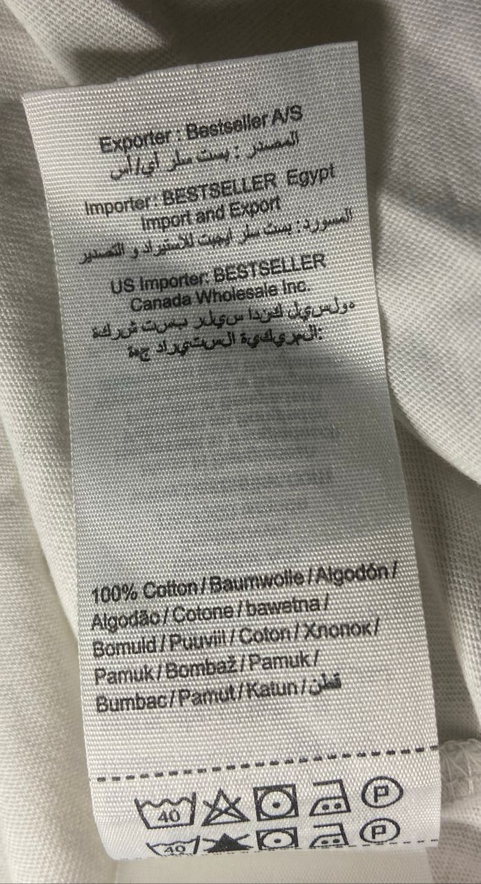 Tee-shirt blanc »Selected »à points bleus marine - photo numéro 6
