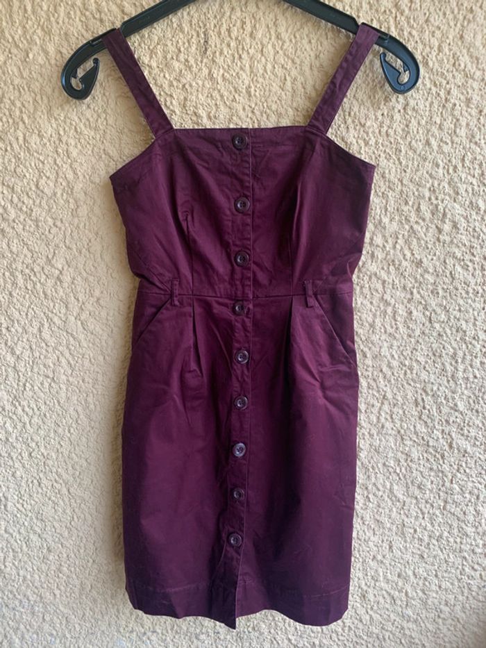 Robe bordeaux H&M taille 34 - photo numéro 1