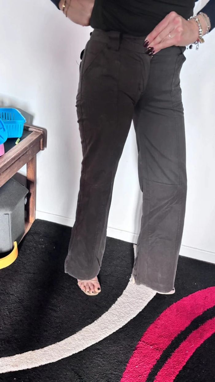 👖 pantalon large vintage aspect daim taille 34 XS #jennyfer - photo numéro 4