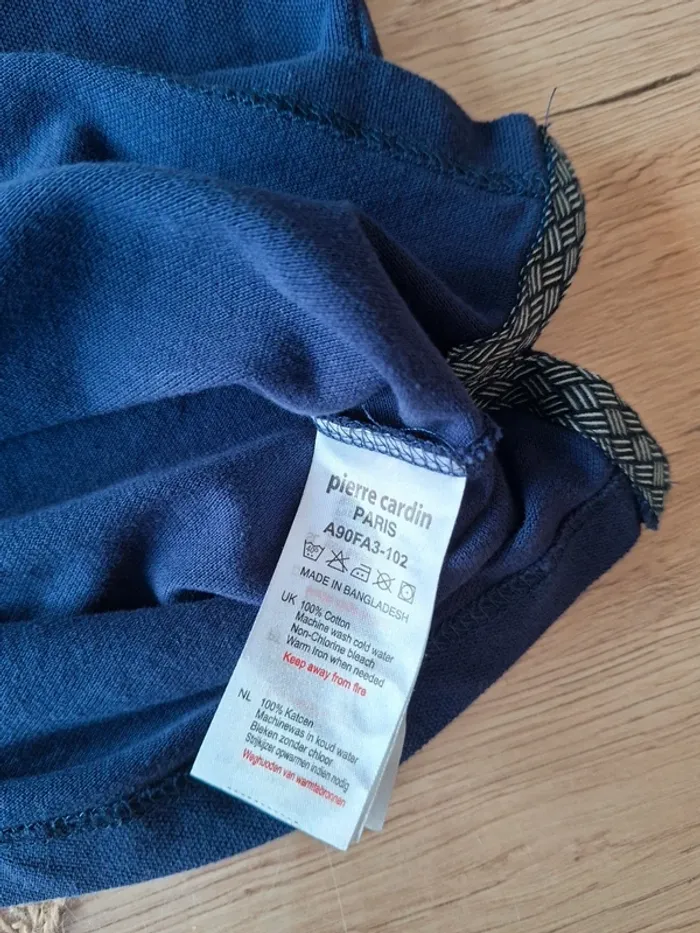 Polo Pierre Cardin bleu marine taille L - photo numéro 7