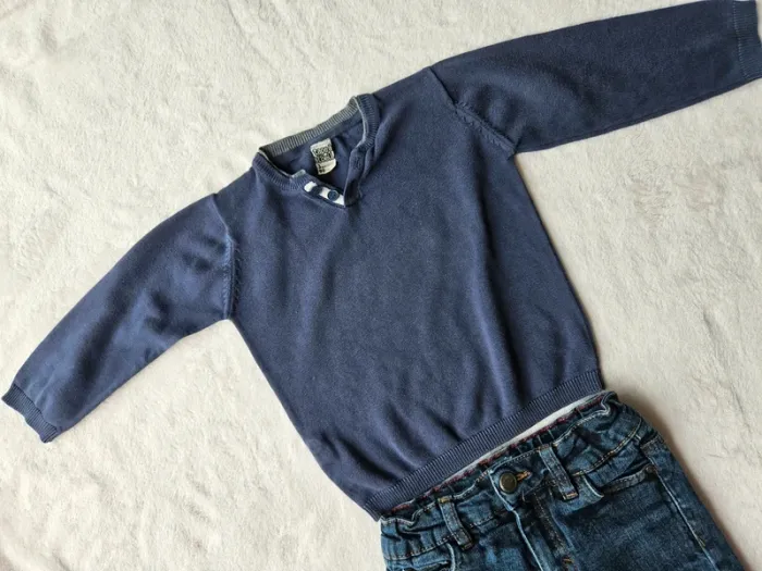 Tenue jean + pull tape à l'œil 3 ans (96cm) - photo numéro 2