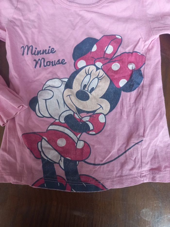 T-shirt rose Minnie Disney baby 24mois - photo numéro 3