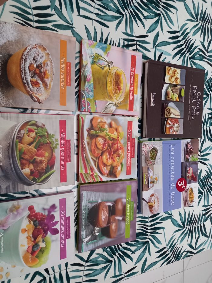 Lot 8 livres cuisine neuf