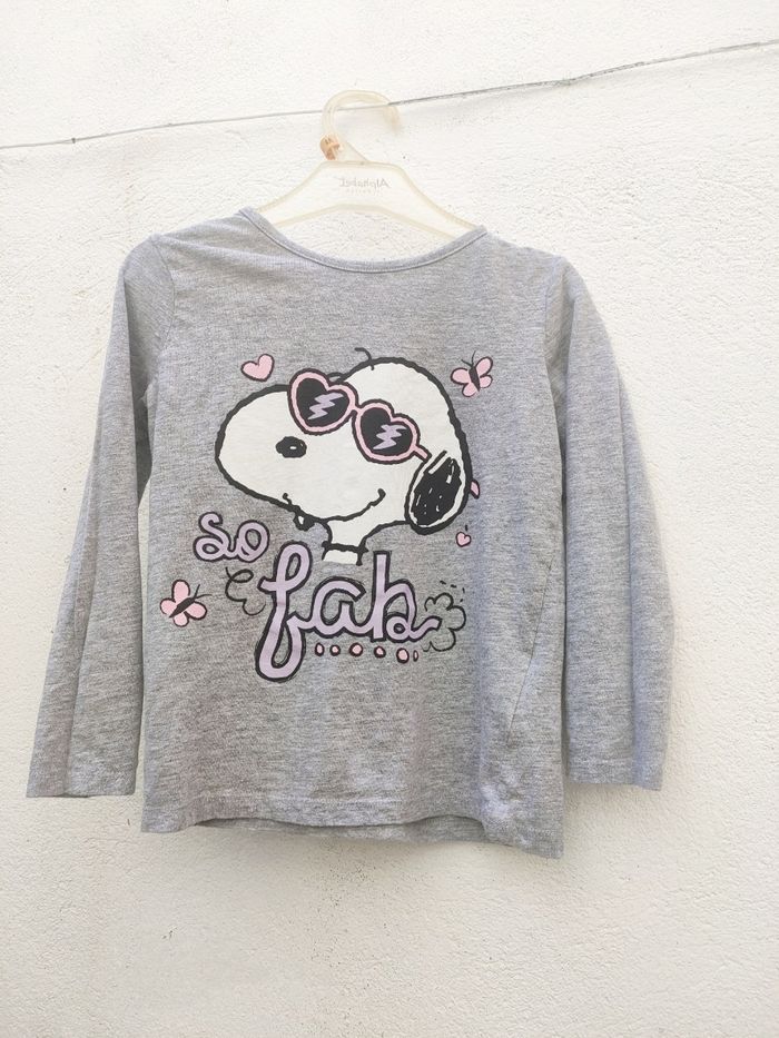 Tee-shirt manches longues 4/6 ans Peanuts